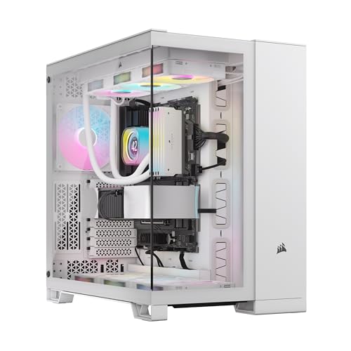 Corsair Icue Link 6500X Rgb Mid-Tower Atx Case Per Pc A Doppia Camera - Vetro Panoramico Temperato - Compatibile Con Scheda Madre A Connessione Invers