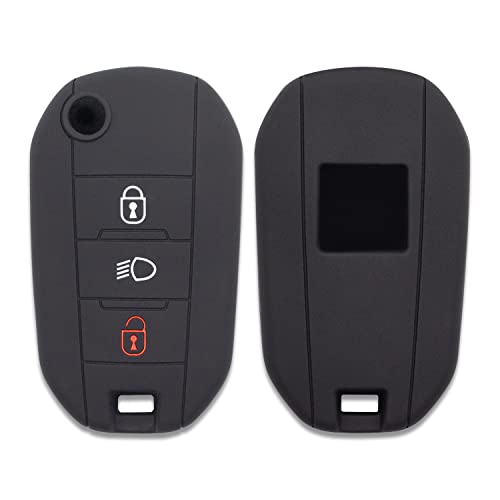 Guscio In Silicone Per Telecomando 3 Tasti Citroen Cactus C3 C4 C5 C6 C8 C4L Ds3 Ds4 Ds5 Picasso Xsara E Peugeot 208 301 308 408 508 2008 3008 5008 Rc