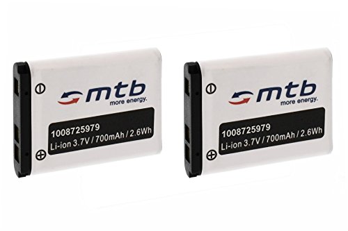 2X Batteria Np-80 Compatibile Con Casio Exilim Ex-G1, H5, H50, N1, N2, N10, N20, S5, S6, S7...Vedi Lista