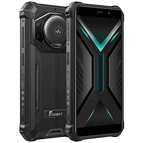 Fossibot 10600Mah Batteria Rugged Smartphone F101, 3.5W Altoparlante, 24Mp Fotocamera, Ip68 Impermeabile Cellulare, Quad Core 4Gb 64Gb, Android 12, 5.