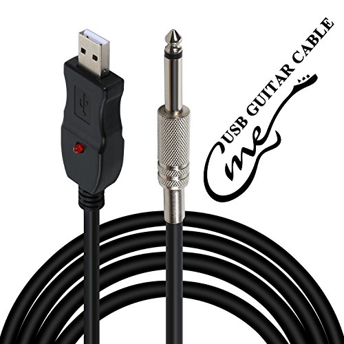Loopelectronic Cavo Di Registrazione Usb Per Collegare Chitarra O Basso Al Pc, Con Adattatore, Convertitore, Interfaccia Di Collegamento, Da Usb A Jac