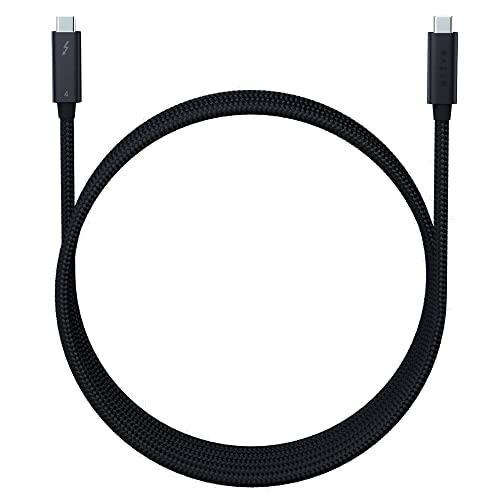 Razer Cavo Thunderbolt 4 - Cavo Thunderbolt 4 (Fino A 40 Gigabit Al Secondo, Risoluzioni Fino A 8K, Ricarica Fino A 100 W, Massima Compatibilità) Nero