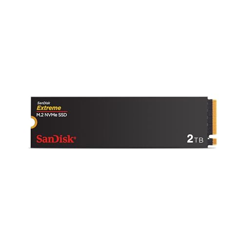 Sandisk Extreme 2Tb, M.2 2280 Pcie Gen 4 Nvme Ssd, Con Velocità Di Lettura Fino A 5150 Mb/S