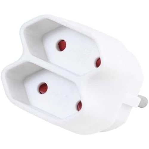 Vivanco 2-Way Euro Adapter Adattatore E Invertitore Bianco