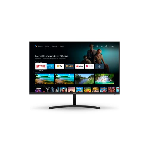 Spc Smart Monitor 24 - Monitor Android Tv Full Hd 24", Altoparlanti Integrati, Connettività Mobile, Ultrasottile, Telecomando E Accesso A Contenuti In