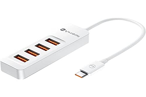 Yhemi Hub Usb C, Hub Usb Tipo C A Usb Con 4 Porte Usb 3.0, Hub Di Trasmissione Dati 5Gbps, Compatibile Con Macbook Pro, Pad Pro, Macbook Air, Dell Xps