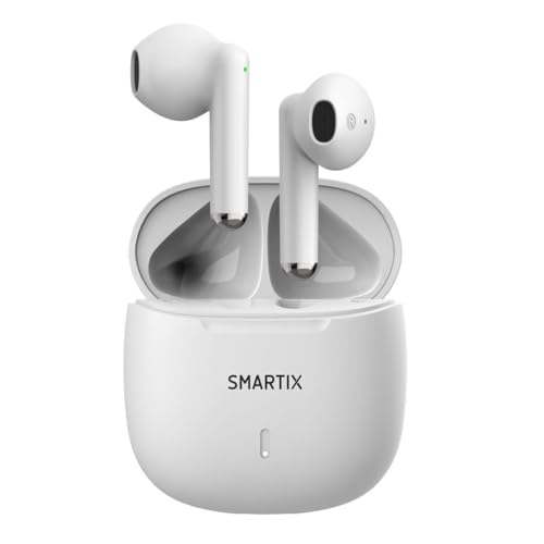 Atlantis Auricolari Smartix Tws Sm60-Fi9-W Bt V5.3 Custodia Con Funzione Di Ricarica Include Battery Bank Da 300Ma Bianco