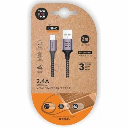 Tech One Tech Cavo Usb A A Usb-C Tec2023 2 M