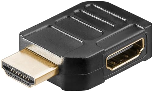 Goobay 65745 Adattatore Hdmi Angolare 90 Gradi/Contatti Placcati Oro/Angolo 90° / 8K @ 60 Hz, 4K @ 120 Hz / 48 Gbit/Earc, Hdr