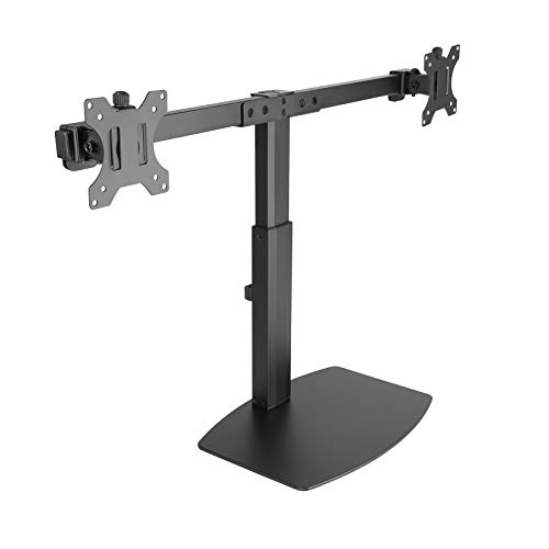 'Tooq Db1727Tn-B Supporto Da Tavolo Girevole Per 2 Schermi/Tv A Led 17 – 27 Nero
