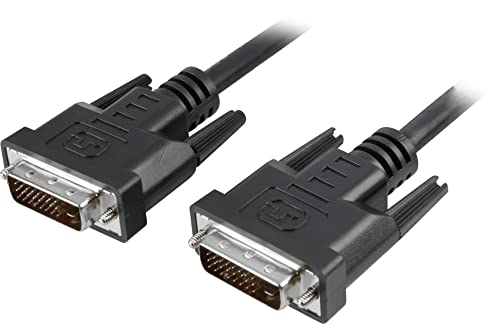 Techly 305199 Cavo Monitor Dvi Analogico Digitale M/M Dual Link 1,8 Mt (Dvi-I) Nero