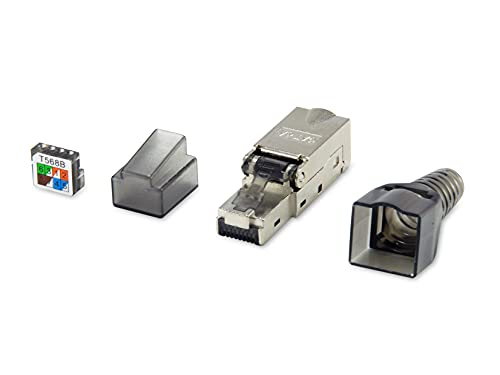 Equip Keystone Jack Schermato Cat.6A Rj45, Set Da 5 Pezzi
