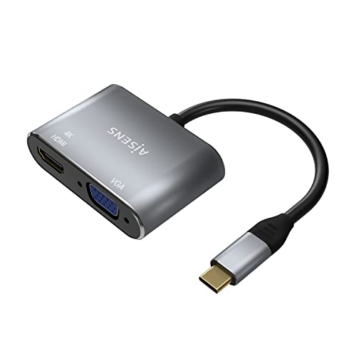 Aisens Adaptador Usb Tipo A109-0627 Hdmi Hembra Vga Hembra Usb Tipo-C Macho
