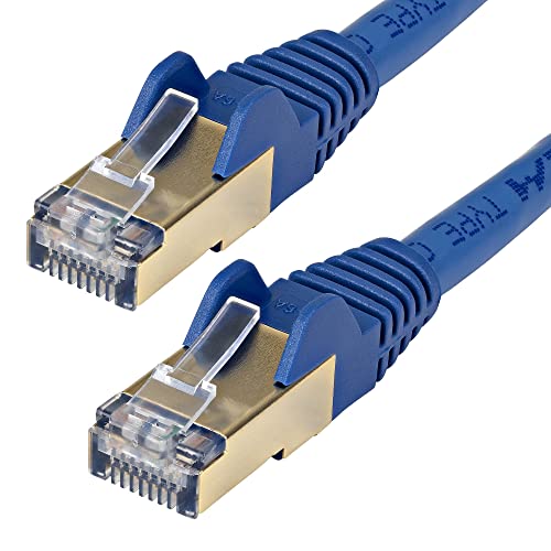 Startech.Com Cavo Di Rete Ethernet Rj45 Cat6A Da 5M - Blue - Cavo In Rame - Cavo Network (6Aspat5Mbl)