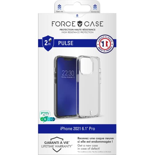 Force Case Pulse - Cover Ultra Rinforzata Per Iphone 13 Pro, Trasparente