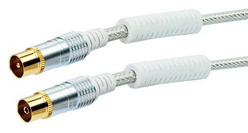 Schwaiger-Cavo Per Antenna, Da 110 Db, 150 M, Con Un Nucleo In Ferrite, Colore: Trasparente