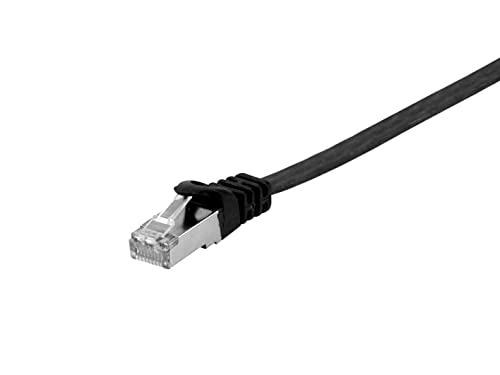 Equip 607696 Cat.6A U/Ftp - Cavo Patch Piatto, 10 M, Colore: Nero