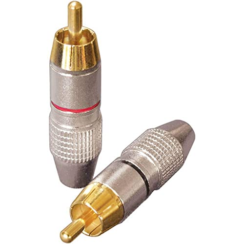 Dynavox 205093 - Set Di 4 Connettori Rca, 1,2 X 1,2 X 4 Cm
