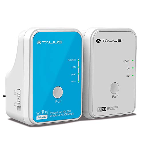 Talius Reti Plc Kit Av500Mbps+Av300Mbps (1 Wifi) Plc-500Wkit-V2