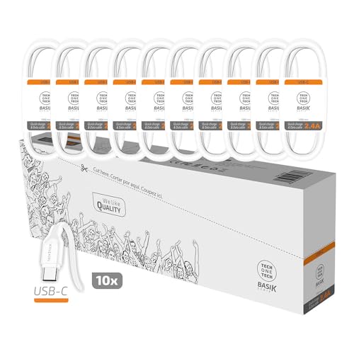 Cavo Usb-C A Usb Tech One Tech Basik 1 M (10 Pezzi)