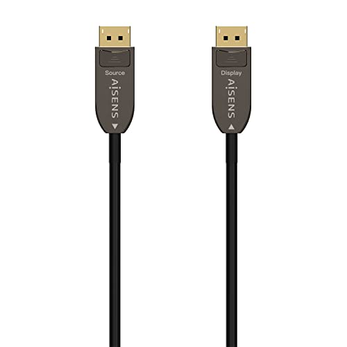 Cable Displayport 1.4 8K Aisens A155-0608 Displayport Macho Displayport Macho 20M Negro