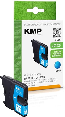 Kmp Cartuccia Brother Sostituisce Lc-985C 260 Pagine Ciano Remanufactured