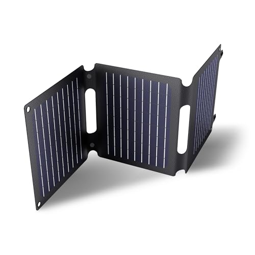 Trust Zuny 20W Pannello Solare Portatile Usb-C Usb-A Caricabatterie Solare Caricatore Portatile Da Campeggio, Pannelli Solari 15W Per Smartphone Table