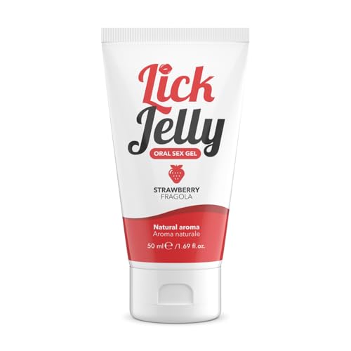 Intimateline | Lick Jelly - Gel Lubrificante Edibile A Base Acquosa, Non Unge E Non Macchia, Aroma Fragola, 50 Ml