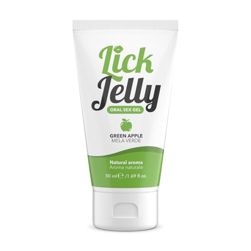 Intimateline | Lick Jelly - Gel Lubrificante Edibile A Base Acquosa, Non Unge E Non Macchia, Aroma Mela Verde, 50 Ml