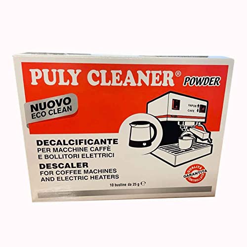 Puly Cleaner Powder Puly Caff - Bustine Anticalcare Per Macchine Da Caffè, 25 G, Confezione Da 10