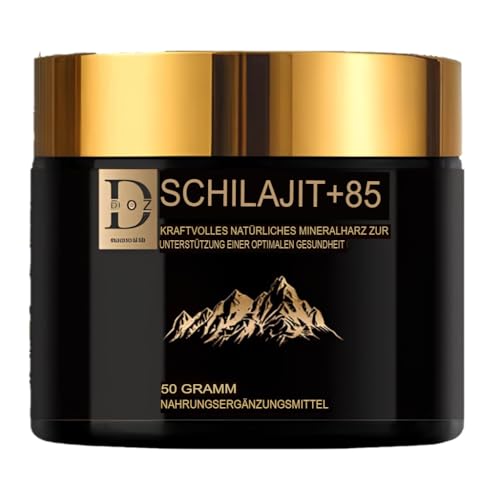 Shilajit Doz - 50G | Qualità Oro Premium | Potenziatore Naturale Di Energia E Memoria | Puro Estratto Himalayano | 85 Minerali & Acido Fulvico | Salut