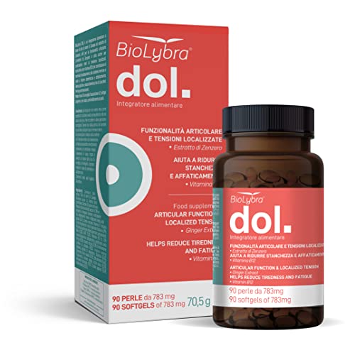 Biolybra Dol Dolori Articolari E Muscolari | Integratore Per Cervicale, Sciatica E Dolore A Ginocchia, Mani, Articolazioni | Con Olio Di Semi Di Canap