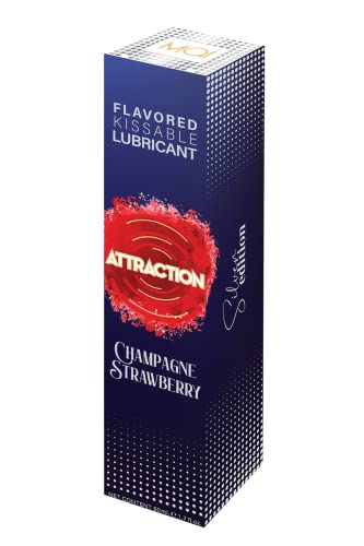 Attraction Lubrificante Kissable Mai Attrazione Al Gusto Di Fragola E Champagne Transparent 50 Ml