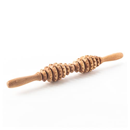 Tuuli Accessories Anti Cellulite Rullo Massaggiatore Massaggio Anticellulite Maderoterapia Legno 40 Cm