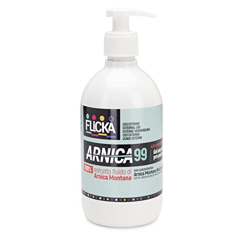 Flicka Arnica Per Cavalli Uso Umano 100% Estratto Fluido Arnica Extra Forte E Intensa Made In Italy, Origine Naturale E Testata Dermatologicamente (Fl
