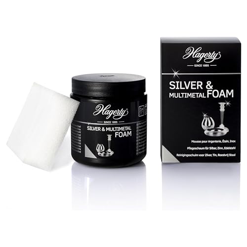 Hagerty Silver Foam Schiuma Detergente Per Argento 185G I Crema In Schiuma Lucidante Efficace Per Metalli Argentati, Cromati, Stagno, Acciaio Inox I C