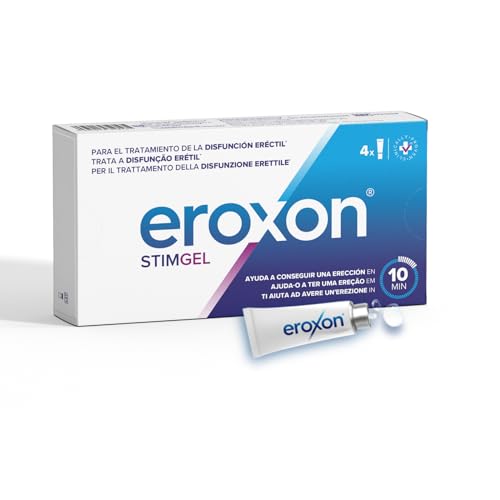 Eroxon Stimgel Per Problemi Di Erezione, Aiuta Ad Avere Un'Erezione Entro 10 Minuti, Gel A Uso Topico Compatibile Con Preservativi In Lattice E Lubrif