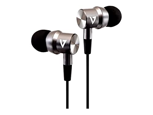 V7 Auricolari Stereo Con Isolamento Acustico Di 3,5 Mm Con Microfono In Linea, Ipad, Iphone, Mp3, Ipod, Ipad, Tablet, Smartphone, Laptop, Chromebook,