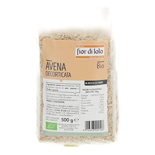 Fior Di Loto - Bio Avena Decortificata - 500 Gr