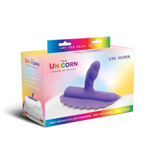 Unicorn Uni Horn Attacco In Silicone Purple 11,8 Cm