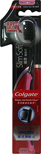 12 X Colgate Spazzolino Denti Slim Soft Carbone