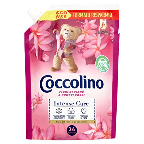 Coccolino Ammorbidente Concentrato Fiori Di Tiarè & Frutti Rossi, 600Ml