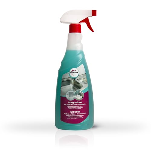 Wimex® Scioglicalcare Spray Anticalcare A Base Di Acido Citrico 750Ml - Ideale Per La Pulizia Quotidiana Di Bagno E Cucina - Delicatamente Profumato