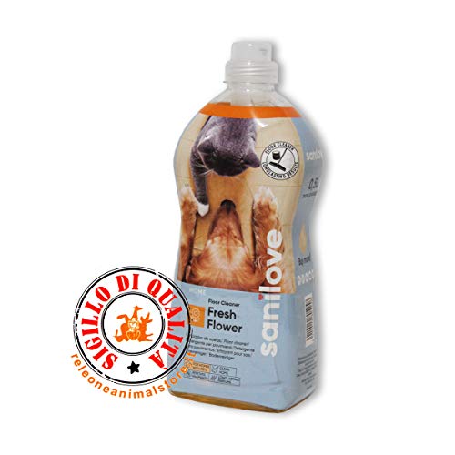 Detergente Per Pavimenti Sanilove Per Cani E Gatti 1,5 Litri - Fresh Floewrs