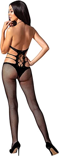 Passion Woman Bs084 Bodystocking – Nero Taglia Unica