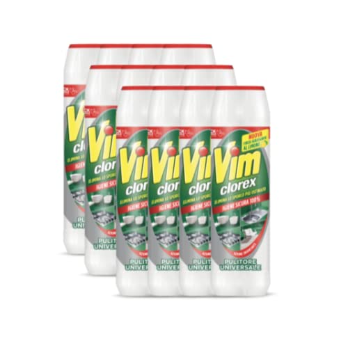 Vim Clorex, Igienizzante Ambienti, Rimuove Germi E Batteri, Azione Sbiancante, Rimuove Lo Sporco Più Ostinato, Con Cloro, Prodotti Pulizia Casa In Pol