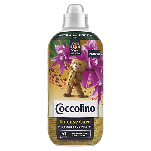 Coccolino Ammorbidente Concentrato Sandalo E Caprifoglio, Ammorbidente Lavatrice Intense Care Con Tecnologia Pro-Fibre, Formato Fino A 42 Lavaggi, 980
