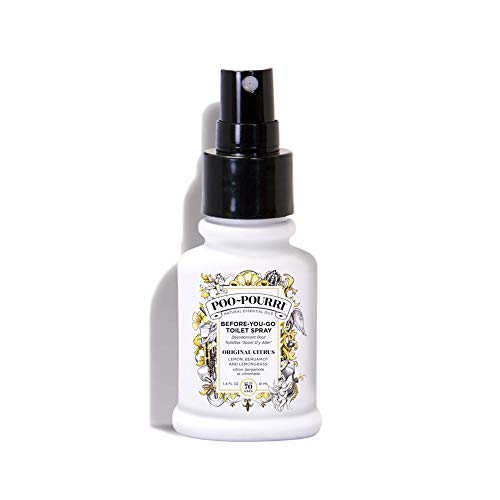 Poo-Pourri, Before You Go Toilet Spray, Paraben Free, Alcohol Free And Non Aerosol, Original Citrus Scent, 1.4Oz/41Ml