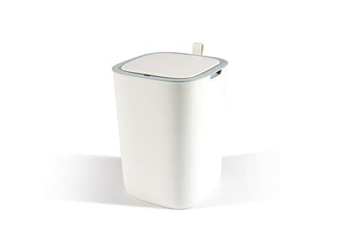 Perfetto Bin Bidone Coll. Iseo Con Sensore - Lt 9 - Bianco - 2360 Gr