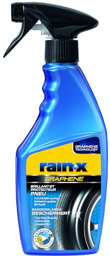 Rain-X Nero Gomme Auto E Rinnova Plastiche Auto Con Rivestimento In Grafene, Detailing Auto 500 Ml